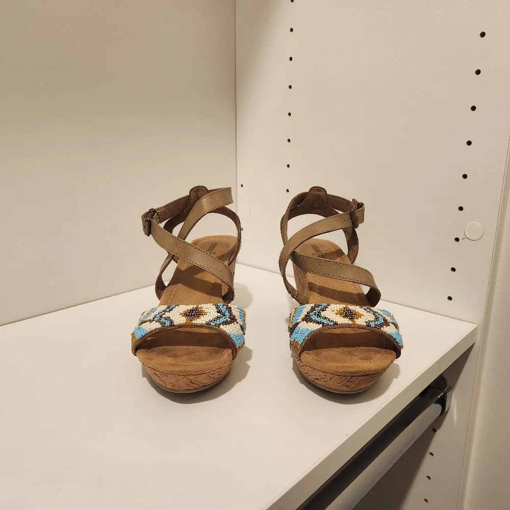 Minnetonka Wedge Sandals - Picture 2 of 3